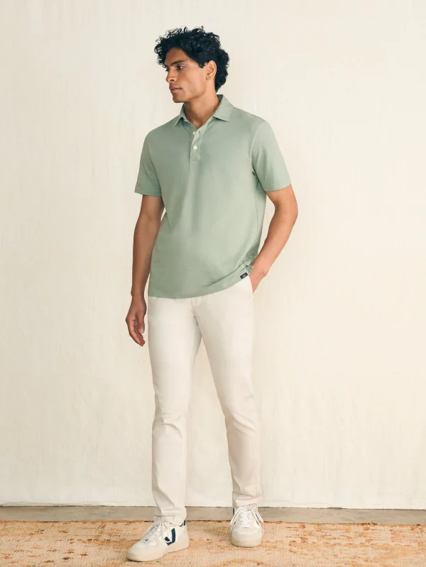 Sunwashed T-Shirt Polo - Faded Sage