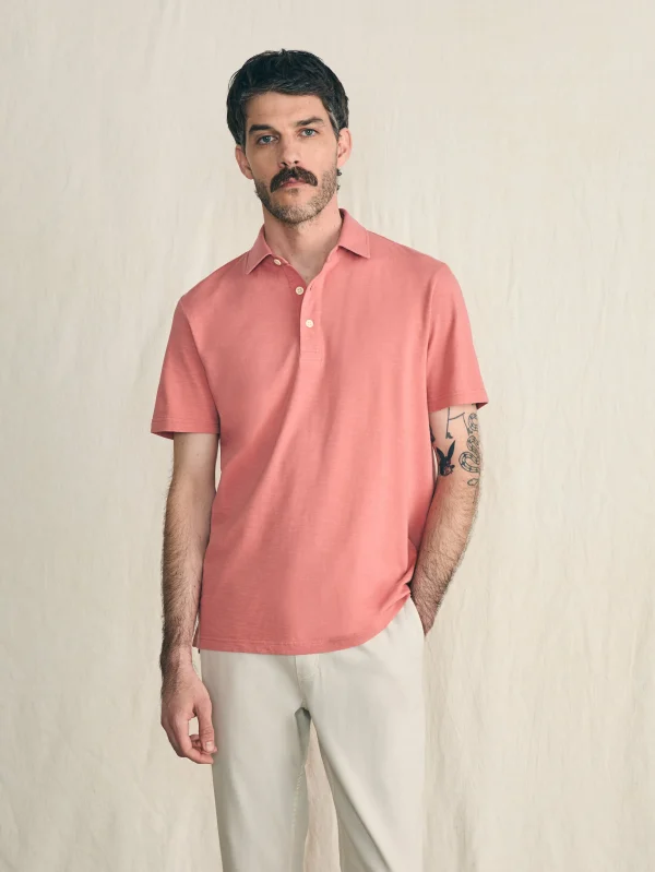 Sunwashed T-Shirt Polo - Faded Flag