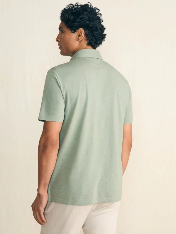 Sunwashed T-Shirt Polo - Faded Sage