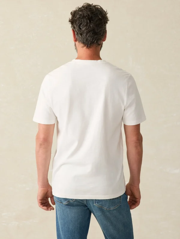 Sunwashed V-Neck Tee - White