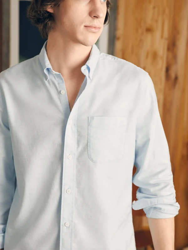 Supima Oxford Shirt - Blue Heather