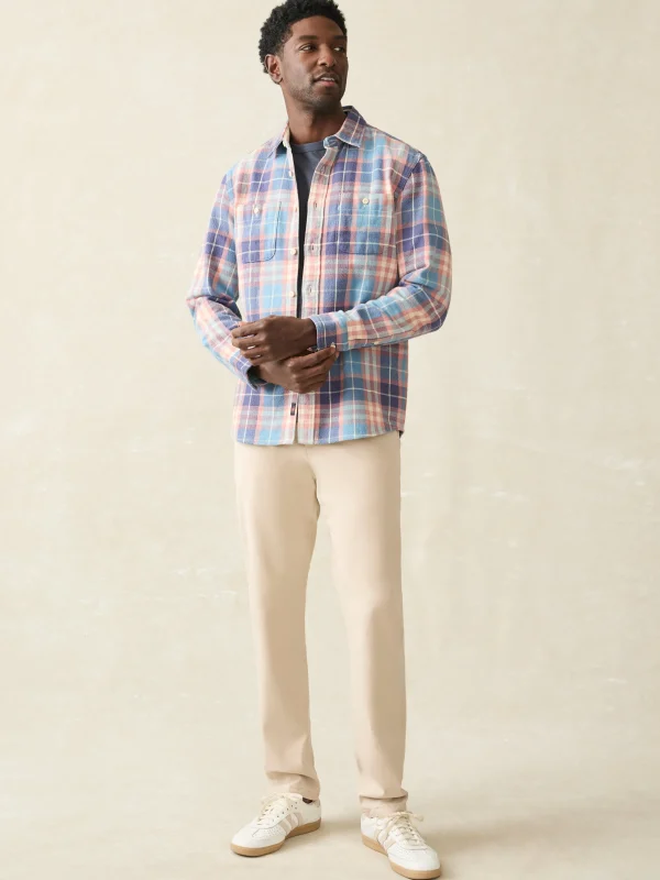 Surf Flannel - Bristol Blue Plaid