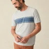 Surf Stripe Sunwashed Pocket Tee - Heather Grey