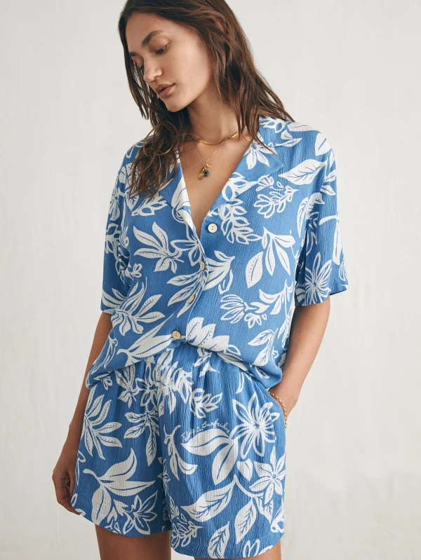 Surfrider Cabana Camp Shirt - Surfrider Blossom