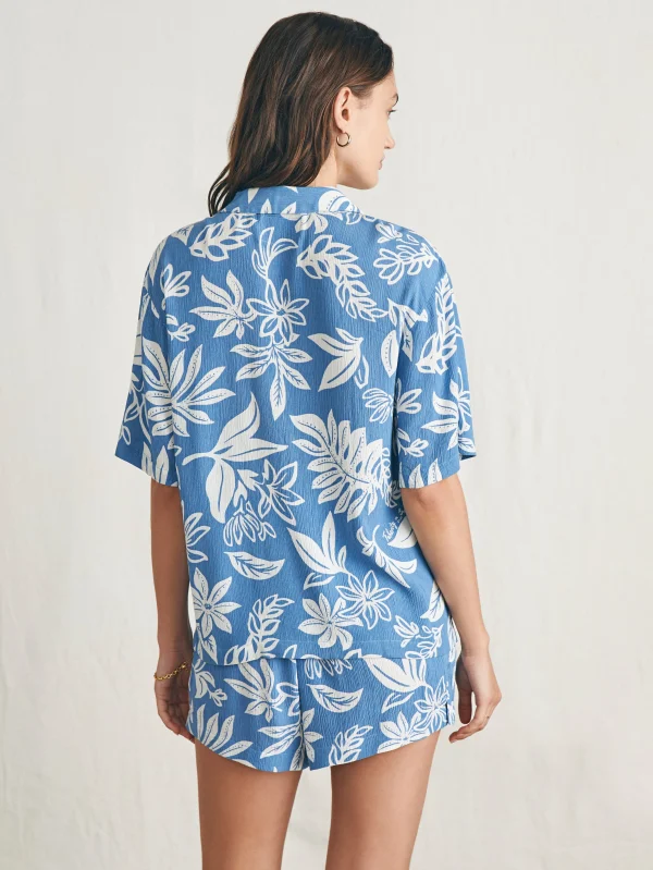 Surfrider Cabana Camp Shirt - Surfrider Blossom