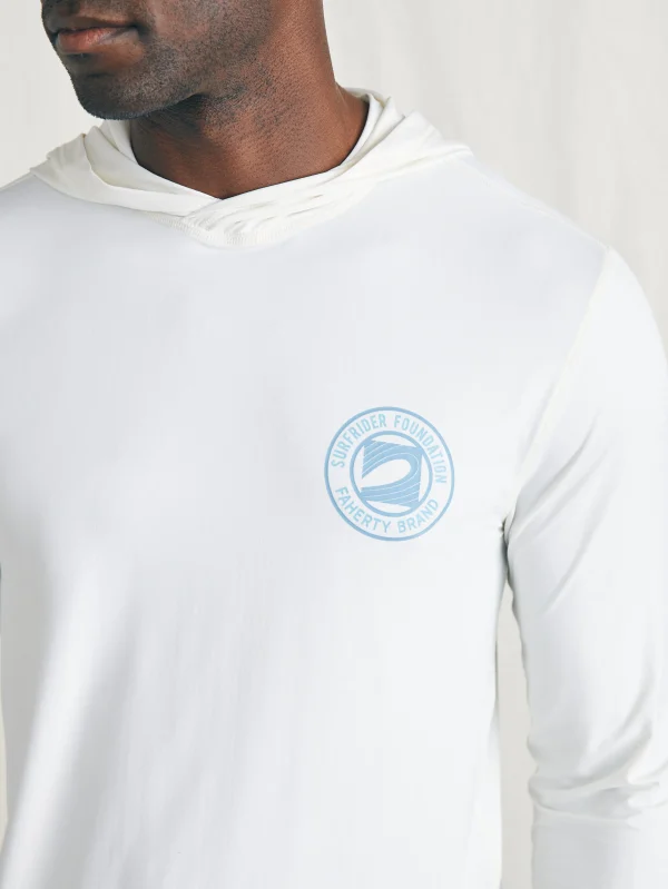 Surfrider Shorelite UPF Hoodie - Pure White