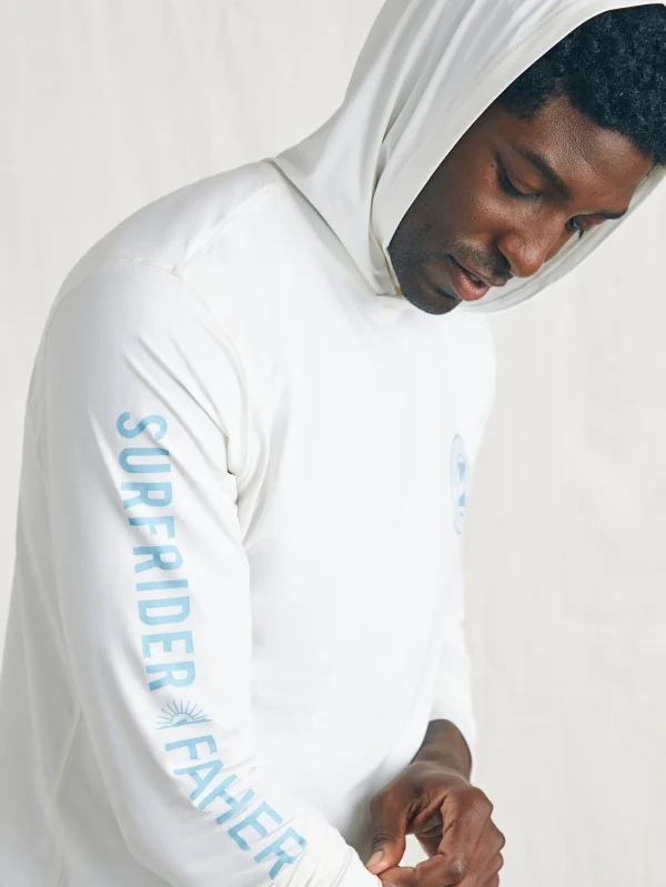 Surfrider Shorelite UPF Hoodie - Pure White