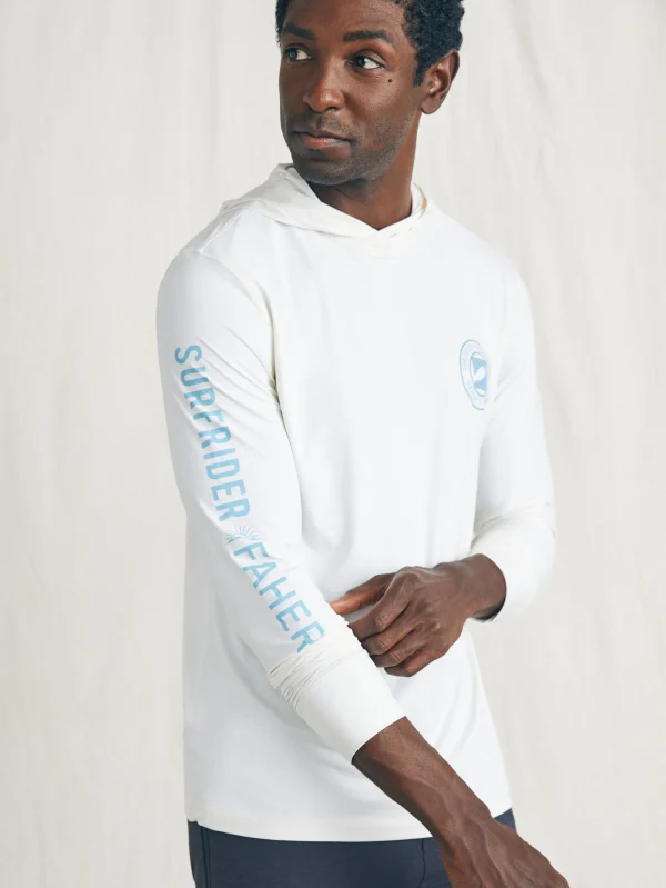 Surfrider Shorelite UPF Hoodie - Pure White