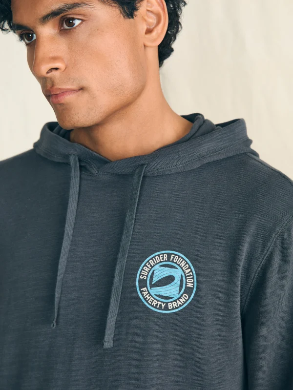 Surfrider Sunwashed Slub Hoodie - Graphite