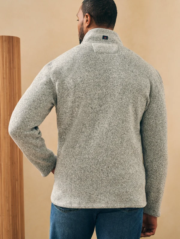 Sweater Fleece Full Zip - Light Granite