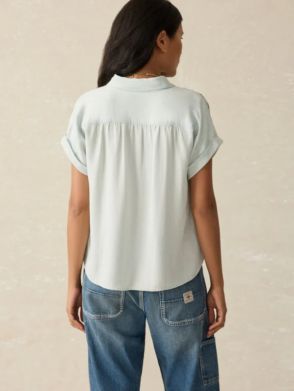 Tried & True Breeze Shirt - Icy Blue Wash