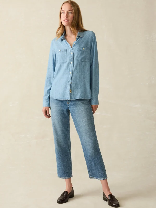 Tried & True Chambray Shirt - Mid Wash