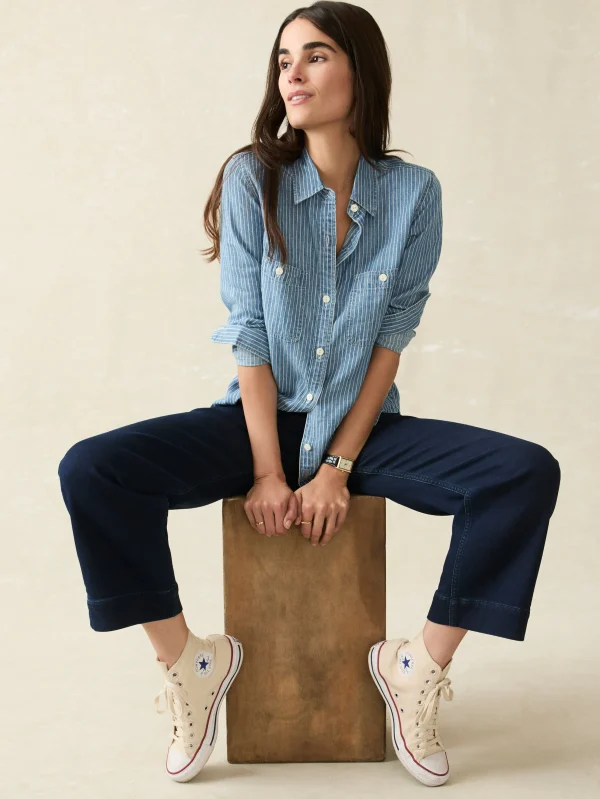 Tried & True Chambray Shirt - Aspen Stripe Wash