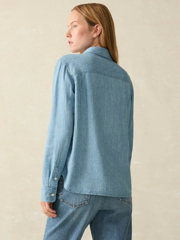 Tried & True Chambray Shirt - Mid Wash