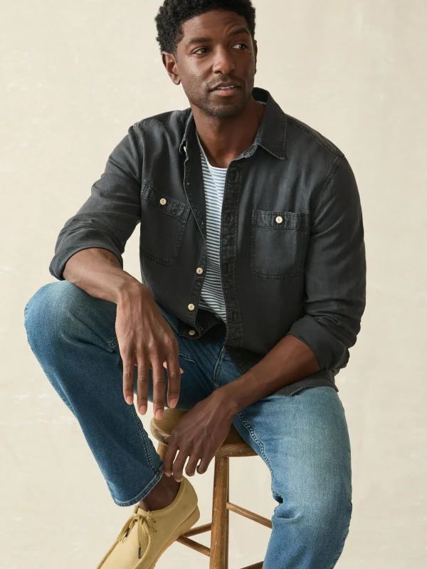 Tried & True Chambray Workshirt - Durango Black