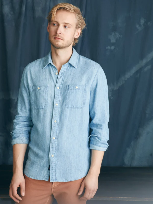 Tried & True Chambray Workshirt - Vintage Indigo