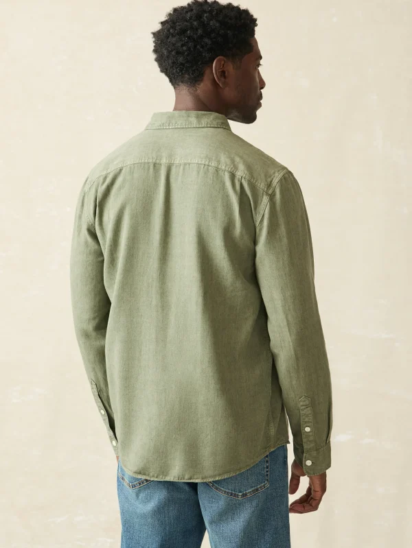 Tried & True Chambray Workshirt - Desert Olive