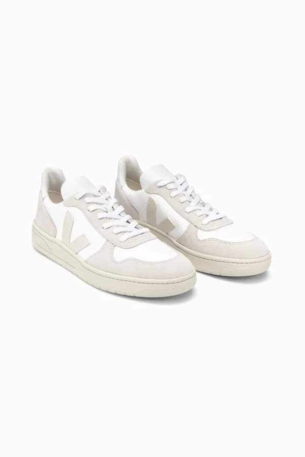 VEJA Women's V-10 - White Natural Pierre