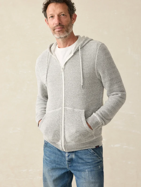 Whitewater Full Zip Hoodie (Tall) - Grey Shell Loop