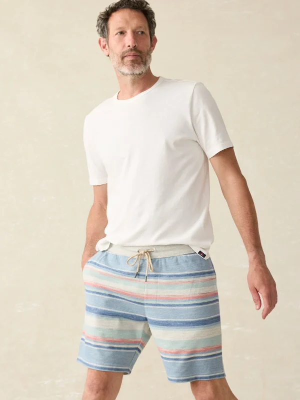 Whitewater Stripe Sweatshort - Pacific Rise Stripe