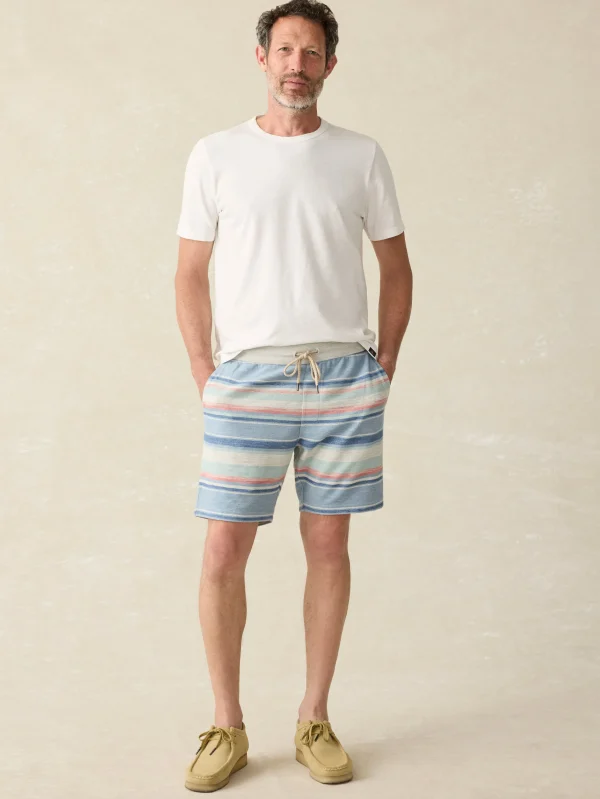 Whitewater Stripe Sweatshort - Pacific Rise Stripe