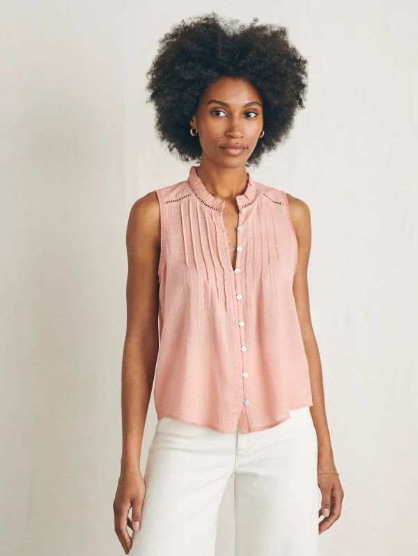 Willa Sleeveless Top - Rosette