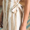 Willow Dress - Bronze Stripe