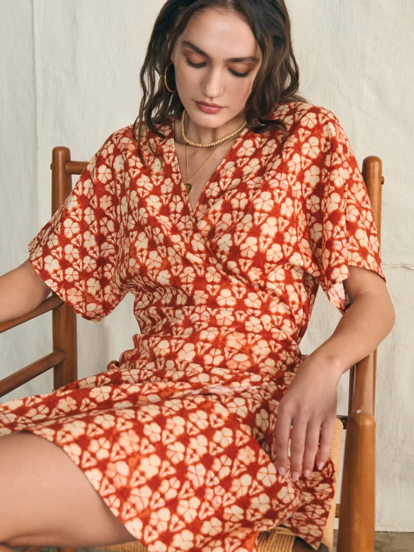 Willow Dress - Spiced Shibori Print