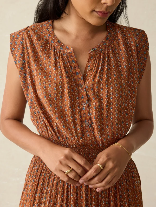 Woodstock Midi Dress - Chestnut Blossom