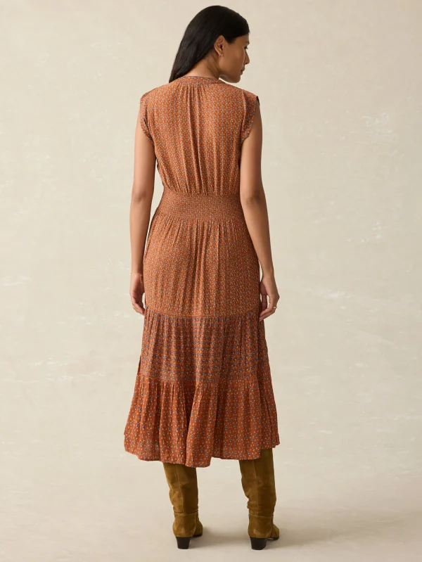 Woodstock Midi Dress - Chestnut Blossom