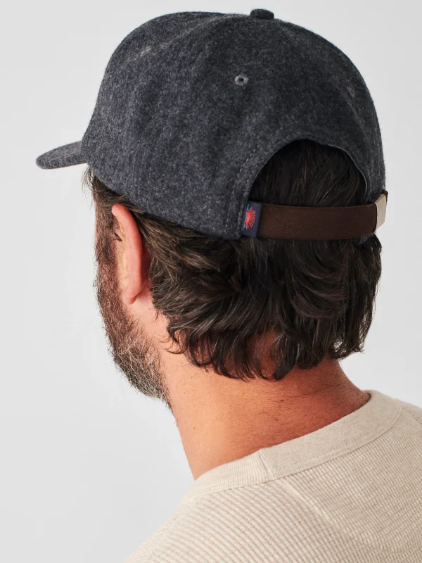 Wool Baseball Hat - Grey Heather