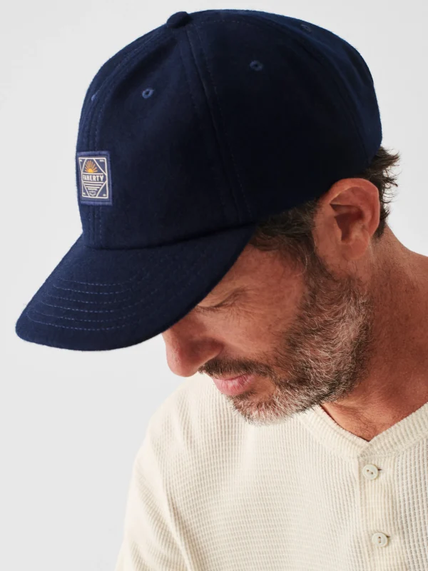 Wool Baseball Hat - Navy Heather