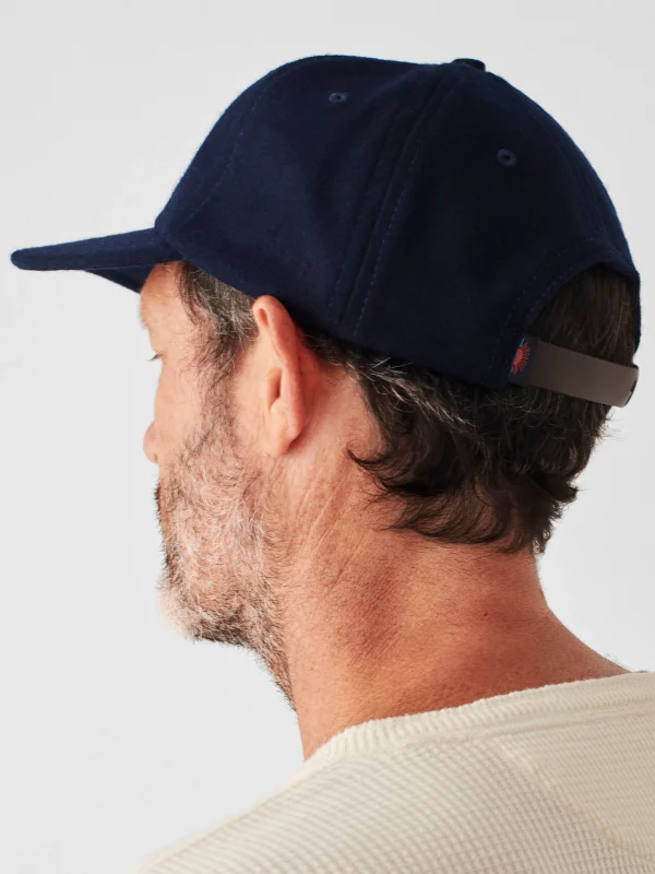 Wool Baseball Hat - Navy Heather